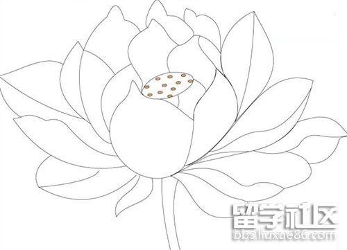 最著名的是南宋画院吴炳的《出水芙蓉》,生动细腻的刻画了荷花清新