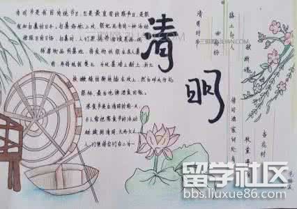 那么大家知道清明节手抄报怎么画吗?