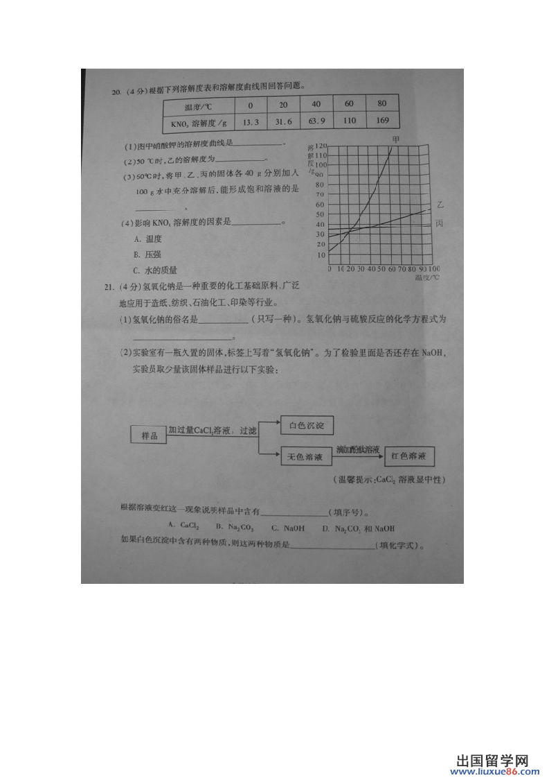 2012重庆中考化学试题