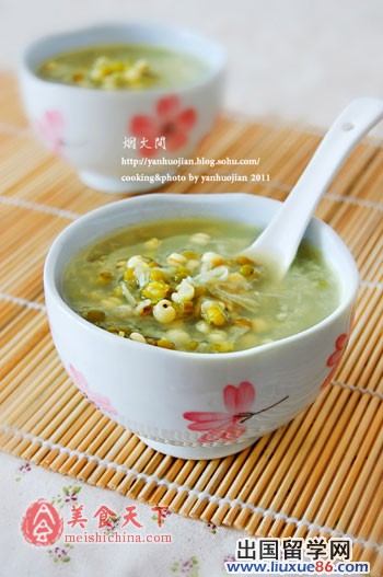 藕丝薏仁绿豆汤