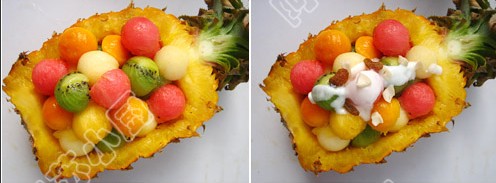 水果沙拉菠萝船