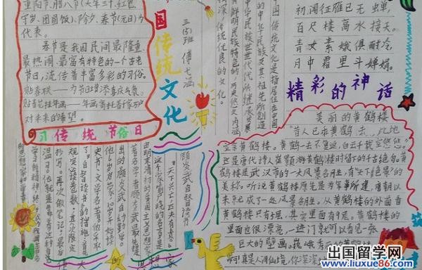 中国传统文化手抄报图片