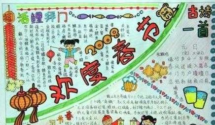 春节手抄报版面设计图
