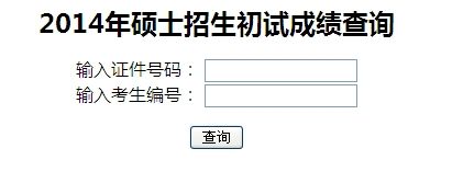 中央民族大学2014年MBA成绩查询入口