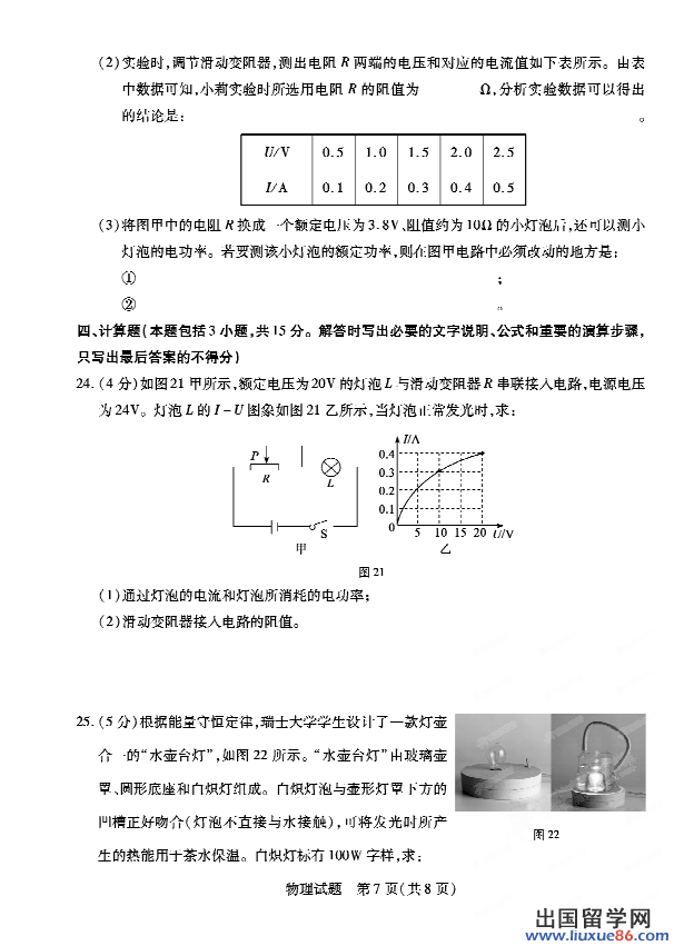 山东德州2013年中考物理试题（图片版）