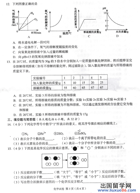 广东湛江2013年中考化学试题（图片版）