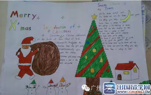 节英语手抄报小学生,关于圣诞节的英语手抄报