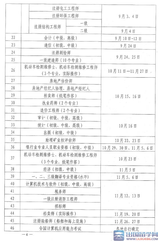广东2016年一级建造师考试时间公布
