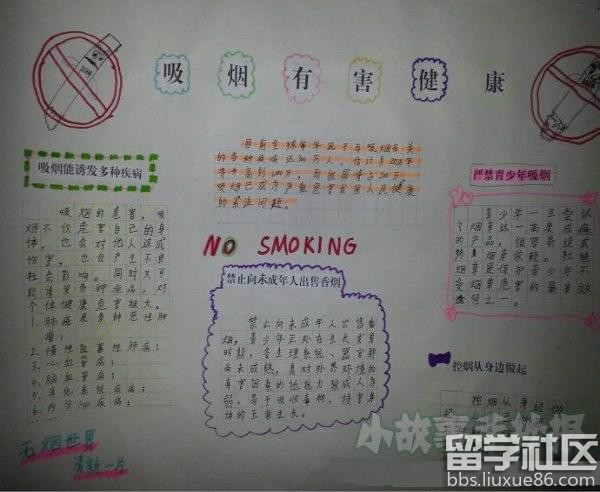 禁止吸烟小报