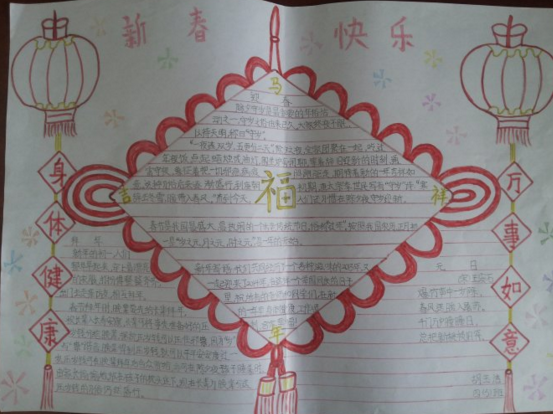 关于关于春节的手抄报的图片
