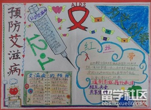 一年级预防艾滋病日手抄报2017